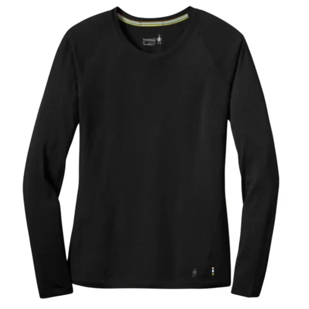 Smartwool Black Classic All-Season Merino Base Layer Crew Top Size L
